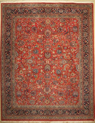 Sarogh fein, Indien, ca. 50 Jahre, Korkwolle, ca. 355 x 282 cm, EHZ: 2