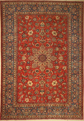 Esfahan fein, Persien, um 1950, Wolle auf Baumwolle, ca. 368 x 255 cm, EHZ: 3