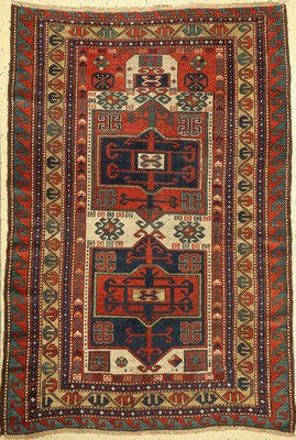 Karachoph Kazak antik, Kaukasus, 19. Jhd, Wolle auf Wolle, ca. 205 x 145 cm, EHZ: 4