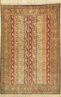 Ghom Seide alt, Persien, ca. 50 Jahre, reine Naturseide, ca. 162 x 110 cm, EHZ: 2