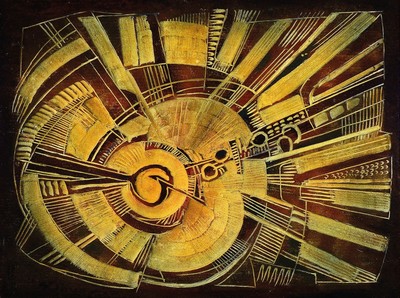 Erich Schug, 1906 Ludwigshafen-1982 Bad Dürkheim, Strahlung, Acryl auf Styropor, rückseitig signiert, betitelt und dat. 1972, ca. 92x67cm, R. ca. ...