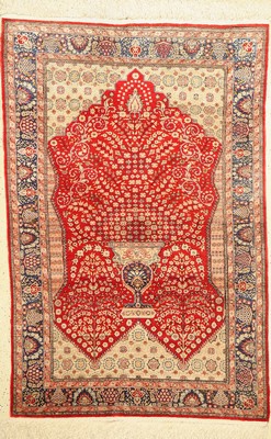 Istanbul Seide fein, Türkei, ca. 60 Jahre, reine Naturseide, ca. 170 x 117 cm, EHZ: 2