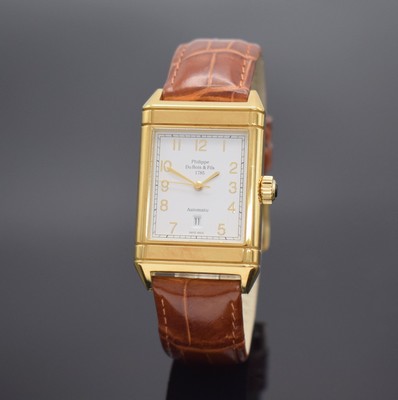 PHILIPPE DU BOIS & FILS 1785 limitierte Herrenarmbanduhr in GG 750/000, Schweiz um 2005, Automatik, auf 799 Stück limitiertes Sondermodell, beids. ...