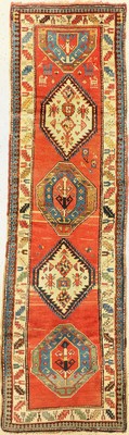 Antiker Kazak, Kaukasus, um 1900, Wolle aufWolle, ca. 360 x 110 cm, EHZ: 3