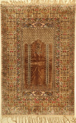 Kayseri alt, Türkei, um 1920, Seide auf Baumwolle, ca. 183 x 123 cm, EHZ: 2, (stellenweise Oxydiert)