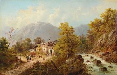 Georg Carre, Pseudonym des Karl Julius Rose, 1828 Königsbrück/Dresden - 1911 München, Studium an der Akademie Dresden bei Christian Gottlob ...