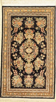 Ghom Seide, Persien, ca. 60 Jahre, reine Naturseide, ca. 137 x 82 cm, EHZ: 2