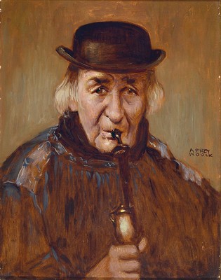 Adolf Frey-Moock, 1881 Jona/St.Gallen - 1954 Steinbrunn/Thurgau, Lehre zum sakralen Freskomaler, Studium an der Akademie München, Assistent von ...