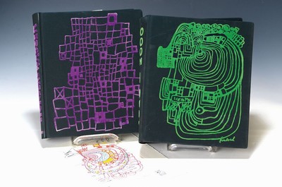 Friedensreich Hundertwasser: Werkverzeichnis 1928-2000, 2 Bände, Köln 2002, Taschen Verlag, Vol. I: Wieland Schmied, 1391 S./Vol. II:Andrea Fürst, ...