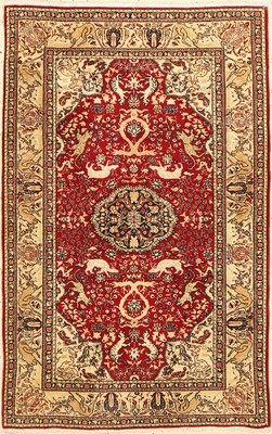 Kayseri Seide fein, Türkei, um 1950, reine Naturseide, ca. 115 x 74 cm, EHZ: 2