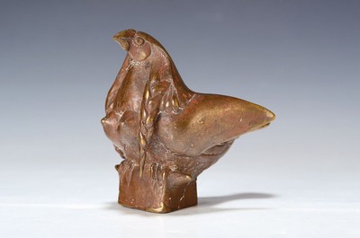 Gernot Rumpf, geb. 1941 Kaiserslautern, kleine weibliche Elwetritsche, Bronzeguß, monogr., H. ca. 11.5cm