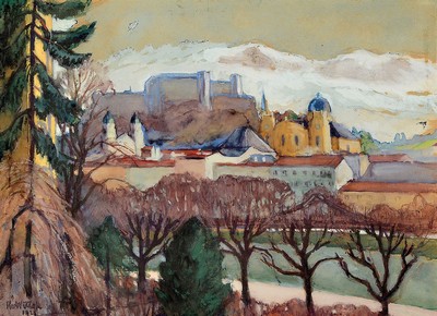 Robert Wittek von Saltzberg, 1856 Teplitz-1936 Salzburg, Schüler des Malers T.J.Ethofer, befreundet mit Anton Faistauer, Mitglied der ...