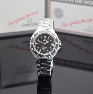 OMEGA Chronometer Seamaster sogenannte Pre Bond Herrenarmbanduhr Referenz 3681042, Automatik, Schweiz um 1986, verschr. Edelstahlgeh. inkl. ...