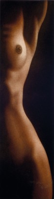 Willi Kissmer, 1951-2018, Radierung Langer Halbakt VI, re.u. Stempelsignatur, auf der Rückseite mit dem Nachlasstempel von Willi Kissmer, Platte ca. ...