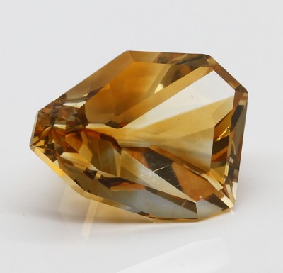 Loser Citrin ca. 162,00 ct, Idar- Obersteiner Schleifarbeit, Fantasieschliff