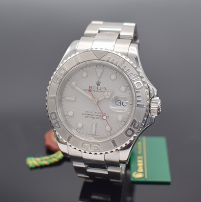 ROLEX Herrenarmbanduhr Oyster Perpetual Date Yacht-Master Referenz 16622, Automatik, K- Serie, Chronometer der Superlative in Edelstahl/Platin ...