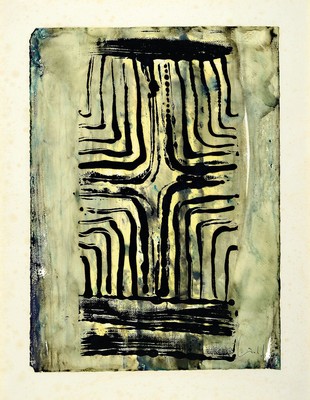 Wolf Pehlke, 1955 - 2013, Mischtechnik auf Papier, handsigniert, ca. 53 x 40 cm, an den Ecken l. beschädigt