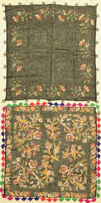 2 lots Yörüken Oya, Türkei, um 1950, Baumwolle, ca. 86 x 86 cm, EHZ: 2