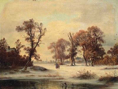 Johann Gustav Lange, 1811 Mühlheim am Rhein - 1887 Düsseldorf, Studium an der Akademie Düsseldorf bei J.W. Schirmer und O. Achenbach, hier: ...