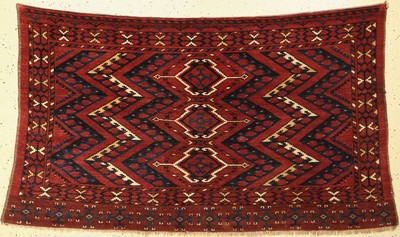 Antiker Ersari Tschowal, Turkmenistan, 19. Jhd, Wolle auf Wolle, ca. 165 x 95 cm, EHZ:(Guter Zustand)