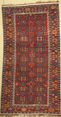 Antiker Schirwan, Kaukasus, um 1900, Wolle auf Wolle, ca. 280 x 155 cm, EHZ:(Guter Zustand)