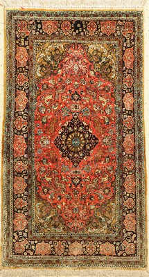 Ghom Seide, Persien, ca. 60 Jahre, reine Naturseide, ca. 144 x 82 cm, EHZ: 2
