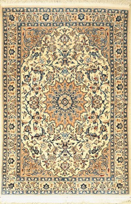 Nain fein(9 La), Persien, ca. 40 Jahre, Korkwolle mit Seide, ca. 180 x 125 cm, EHZ: 2