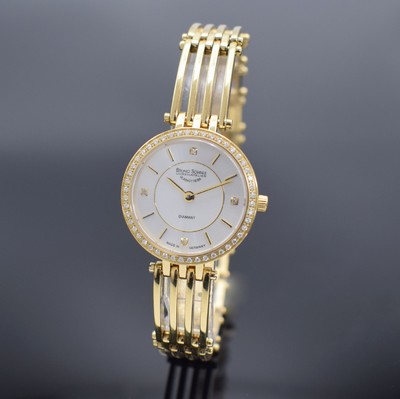 BRUNO SÖHNLE Latina vergoldete Damenarmbanduhr mit Diamanten, Deutschland aktuelle Produktion, auf 150 Stück limitiertes Sondermodell, quarz, verg. ...