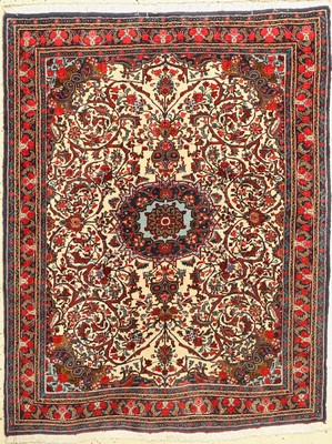 Rosenbidjar Kork fein, Persien, ca. 50 Jahre, Korkwolle, ca. 155 x 120 cm, EHZ: 2