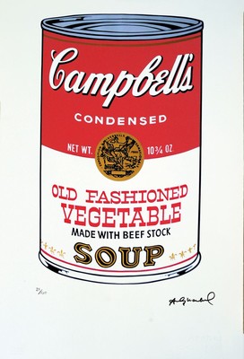 Andy Warhol, 1928-1987, Farboffset auf Arches Bütten, Ed.21/100, drucksign., verso Stempel, Leo Castelli New York, ca. 57x38 cm
