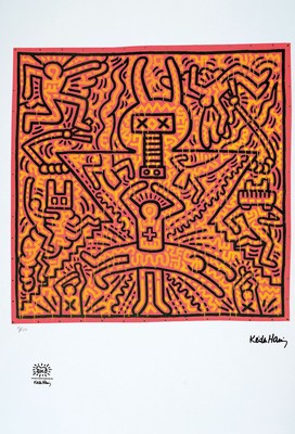 Keith Haring, 1958-1990, Farboffset, drucksign., num. Stempel, ca.70x50 cm
