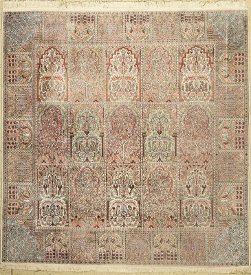 Kaschmir, Indien, ca. 40 Jahre, Wolle auf Baumwolle, ca. 180 x 178 cm, EHZ: 3