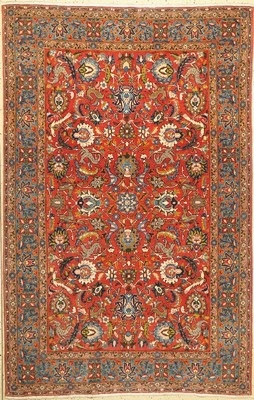 Ghom Kork fein, Persien, ca. 40 Jahre, Korkwolle, ca. 217 x 140 cm, EHZ: 2(gereinigt)