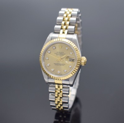 ROLEX Datejust Referenz 69173 Damenarmbanduhr in Stahl/Gold, Schweiz lt. orig. Papier verk. 09/1997, Automatik, verschr. Oystergeh. m. Saphirglas, ...