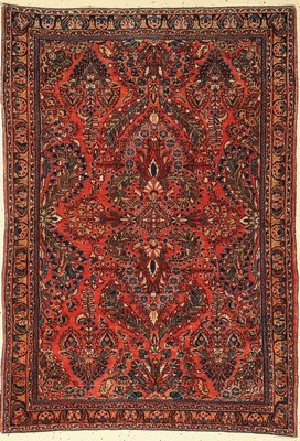 Us Re-Import Sarogh antik, Persien, um 1900, Wolle auf Baumwolle, ca. 144 x 101 cm, EHZ: 2