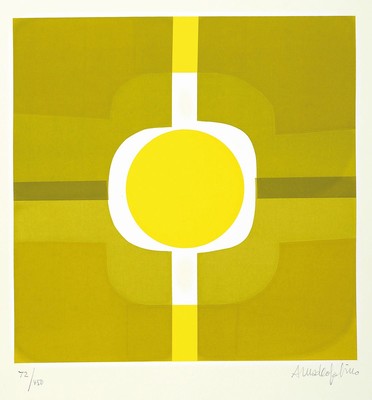 Amadeo Gabino, 1922 Valencia-2004 Madrid, ohne Titel, Farbserigraphie, handsigniert, num. 72/450, ca. 36..5x36.5cm, u.Gl., R. ca. 66x51cm