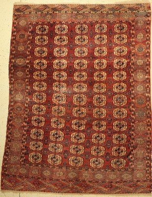 Tekke Hauptteppich antik, Turkmenistan, 19.Jhd, Wolle auf Wolle, ca. 285 x 212 cm, EHZ: 4