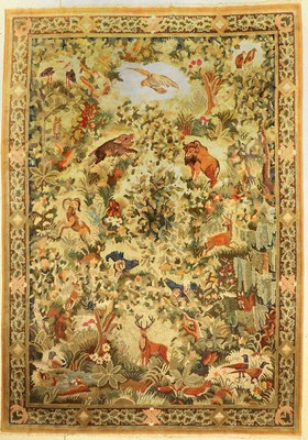 Tetex alt, Europa, um 1940, Wolle auf Baumwolle, ca. 349 x 245 cm, EHZ: 2