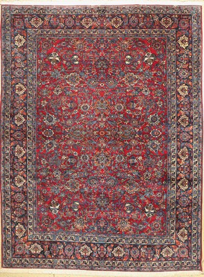 Mesched Amoghli alt, Persien, um 1940/1950,Wolle auf Baumwolle, ca. 360 x 276 cm, EHZ: 2-3, (Fransen erneuert)
