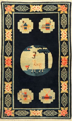 Pao Tow antik, China, um 1900, Wolle auf Baumwolle, ca. 160 x 98 cm, EHZ: 2(Sehr guter Zustand).