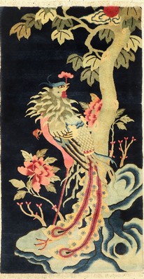 Pao Tow antik, China, um 1900, Wolle auf Baumwolle, ca. 140 x 77 cm, EHZ: 2(Sehr guter Zustand)