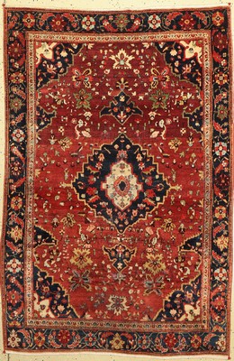 Antiker Farahan, Persien, 19.Jhd, Wolle aufBaumwolle, ca. 200 x 133 cm, EHZ: 4