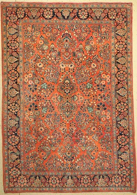 Sarogh fein, Persien, um 1960, Korkwolle, ca. 275 x 193 cm, gereinigt, EHZ: 2