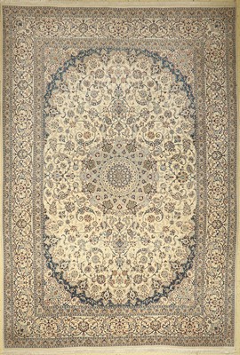 Nain fein(9 La), Persien, um 1960, Korkwolle mit Seide, ca. 355 x 245 cm, EHZ: 2