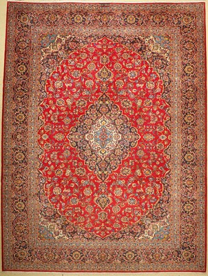 Keschan signiert(Talebian), Persien, ca. 50Jahre, Wolle auf Baumwolle, ca. 408 x 308 cm, EHZ: 2