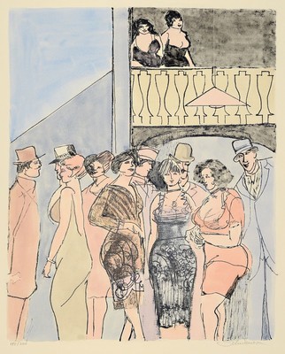 David Schneuer, 1905-1988, Farblithografie, sign., 185/200, ca. 75x53 cm