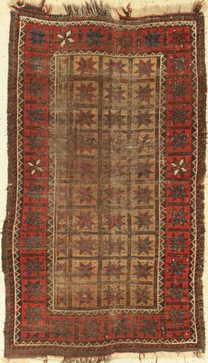 Antiker Belutsch, Persien, 19.Jhd, Wolle auf Wolle, ca. 128 x 76 cm, (Alters-und Gebrauchsspuren)