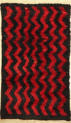 Schlafteppich alt(Tülü), Türkei, um 1940, Wolle auf Wolle, ca. 193 x 114 cm, gereinigt, EHZ: 2
