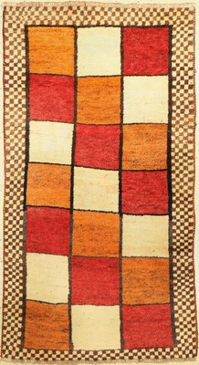 Gabbeh alt, Persien, um 1950, Wolle auf Wolle, ca. 171 x 94 cm, gereinigt, EHZ: 2-3