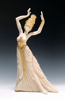 Ernst Fuchs, 1930-2015, Tanz der Salome, Kunstguß teilvergoldet, signiert, num. 24/300, ca. 40.5cm